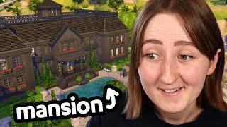 the biggest mansion i've ever made in the sims