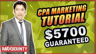 Maxbounty Tutorial Guaranteed $5700 Per Month (CPA Marketing for Beginners) Paid Traffic Method 2024