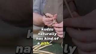 Preparing to Weave a Kudzu Basket #kudzu #basketweaving #basketry