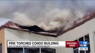 Fort Myers Beach condo complex catches fire