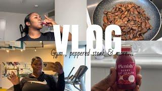 VLOG| gym babe now • Peppered steak recipe • Cook with my 3 year old •DOSSIER BLACK FRIDAY SALE