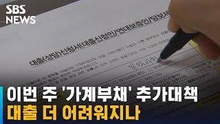 내일 발표할 가계 부채 추가 대책, DSR 규제 앞당길 듯 / SBS