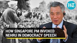 'Half of India's MPs face criminal...': Why Singapore PM invoked Nehru in country's Parliament