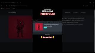 Responsive Portfolio #webdesign #webdevelopment #html #css #javascript #frontend #portfolio