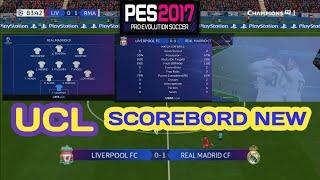 PES 2017 New UCL Scoreboard Season 2023