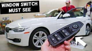 DRIVER MASTER WINDOW SWITCH REPLACEMENT REMOVAL BMW F30 F31 F32 F36 328i 330i 335i 320i 318i 316i 32