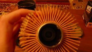Масляный фильтр Wix WL 7067 изнутри.(Новый)