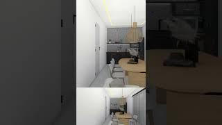 Diseño interior casa de 8X10 Metros #architecture #design #arquitectura