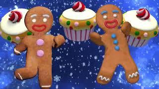 Gingerbread Dancers For Holiday Projections 4HR