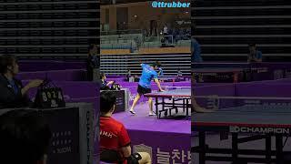  Forehand topspin after YG serve