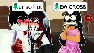 Pretending to be a COUPLE in Roblox Da Hood VOICE CHAT