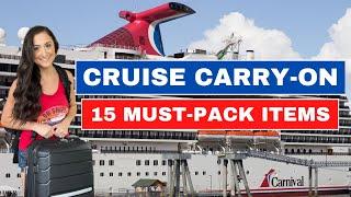 Cruise Carry-On Bag: 15 Essentials You Must Pack for Embarkation Day | Packing for a Carnival Cruise