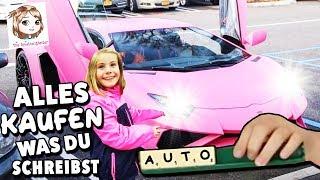 XXL ALLES KAUFEN, was Hannah schreiben kann  Ein Haus und Auto für eine 7-Jährige?? 