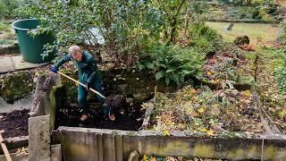 Timelapse Of Turning A Huge Compost Heap