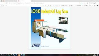 LYISH - Industrial Logsaw LCO-500 - cutting Nonwoven rolls