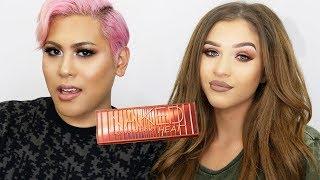 Trying Urban Decay NAKED HEAT Palette With MrKenDenis / Chit Chat GRWU