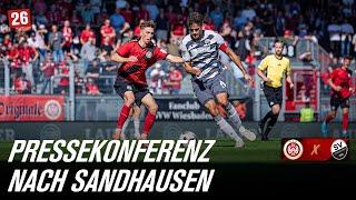 PRESSEKONFERENZ nach SV Wehen Wiesbaden vs. SV Sandhausen I 3. Liga I 6. Spieltag