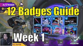 How to get ALL 12 Badges for AJ Striker | Metaverse Event | Week 1 | AJ’s Crate Drop #1