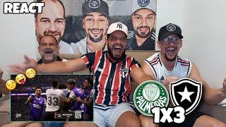 REACT PALMEIRAS 1X3 BOTAFOGO - HOJE NAAAAAO! BOTA ATROPELOU NO ALLIANZ