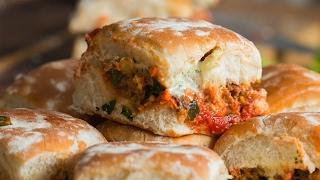 Chorizo Meatball Sliders As Made By Aarón Sanchez