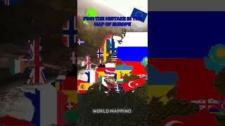 Find The Mistake In The Map Of Europe | Difficulty: Hard | #europe #country
