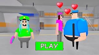 SECRET UPDATE | BABY POLICE GIRL FALL IN LOVE WITH POLICE COP? SCARY OBBY #roblox #scaryobby #obby