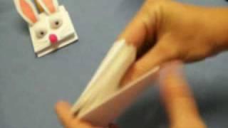 Simplest Bunny Hand Puppet by OneMinuteCrafts.com