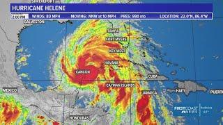 Hurricane Helene continues to strengthen, expected be strong Cat. 3 by landfall