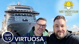 MSC VIRTUOSA - Northern Europe - Embarkation, food and day at sea