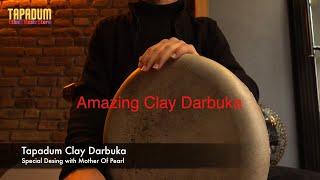 Tapadum Clay Darbuka With Mother Of Pearl  N.5