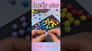 Lucky star 행운별#diy #kids#creative#decoration #origami#papercraft #colors #handmade #핸드메이드 #아이놀이#종이접기
