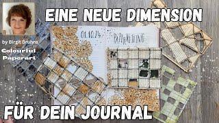 So mache ich genähte Gitternetze aus Papier für meine Journals ️ Papiergitter ️ Papernetting ️