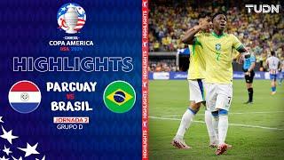 HIGHLIGHTS | Paraguay vs Brasil | Copa América 2024 - J2 | TUDN