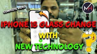 Iphone 15 Glass Change with uv Laser | iphone 15 Broken Screen Repair | iphone 15 Glass Replacement