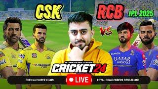 Live - CSK vs RCB Ipl 2025 - Which Team Will Win The IPL 2025 Trophy? | Cricket 24