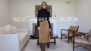 what's new in my wardrobe for fall | fall haul & try on