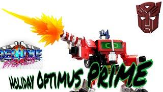 Transformers Takara Tomy Holiday Optimus Prime Review. Deluxe Baldwin Reviews