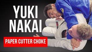 YUKI NAKAI shows Paper Cutter Choke