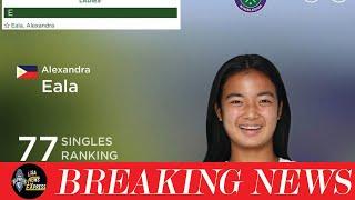 Alex Eala makes it to entry list of Wimbledon