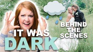 RAINY Wedding Photography Portraits in the DARK?! (Behind the Scenes)