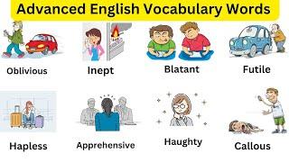 English Vocabulary | English vocabulary for beginners | Advanced English Words |The English Learner