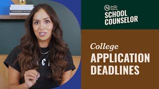 College Application Deadlines Explained