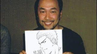 Takehiko INOUE drawing a sketch of Sakuragi, 2019.