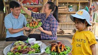 Unforgettable grilled chicken dish - Family happiness - Farm building