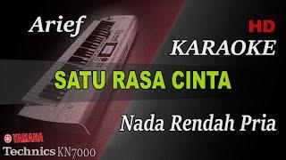 ARIEF - SATU RASA CINTA ( NADA RENDAH PRIA ) II KARAOKE