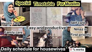 5 am to 10 pm routine with timetable part 1 / best timetable and motivation for housewives