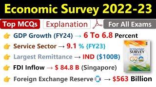 Economic Survey 2022-23 Current Affairs | आर्थिक सर्वेक्षण 2023 | Economic Survey Highlights |