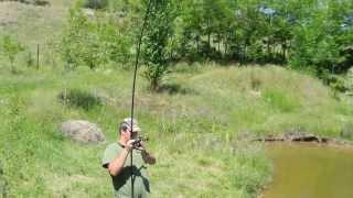 Carp fishing in Macedonia with 9.5kg carp