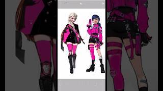 Elsa and miraculous ladybug The pink band #shorts