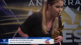 ANDORRA SAX FEST 2023: Magdalena Szczęsna (Poland) plays Elegie Op. 44, Alexander Glazunov